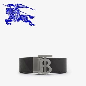👨🏻Burberry Black Leather Belt reversible size 40/100